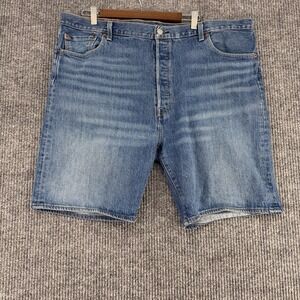 Levi's men's 501 button fly denim jorts jean shorts light wash size 42 x 9